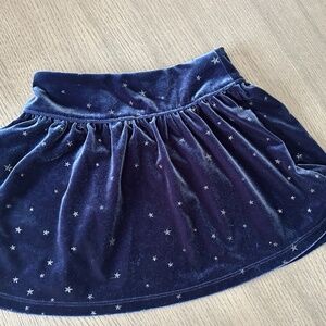 Crewcuts velvet shimmer star skirt, Size 4-5